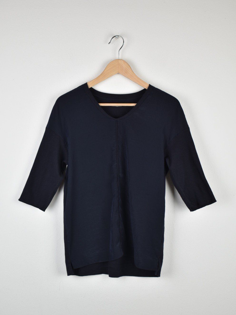 Marc Cain Camicette: Marc Cain Blusenshirt Gr.36, dunkelblau – Usato da Nürensdorf venduto da 2ND_STORY
