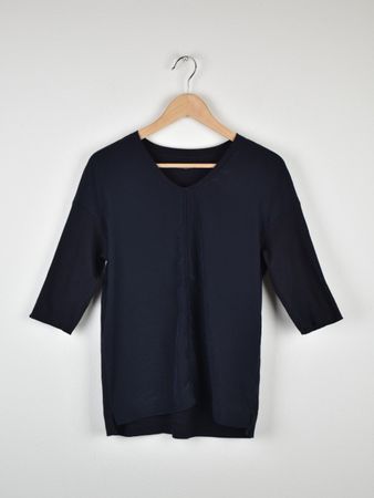 Marc Cain Blusenshirt Gr.36, dunkelblau