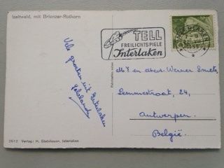 Cartoline postali: Iseltwald mit Brienzer -Rothorn – Usato da Sargans venduto da nicsam1815 1