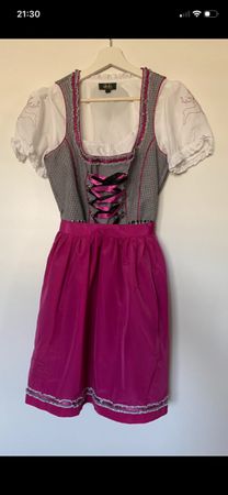 Dirndl Set Gr. 36 - Top, Kleid, Schürze & Haube - Top! (56)