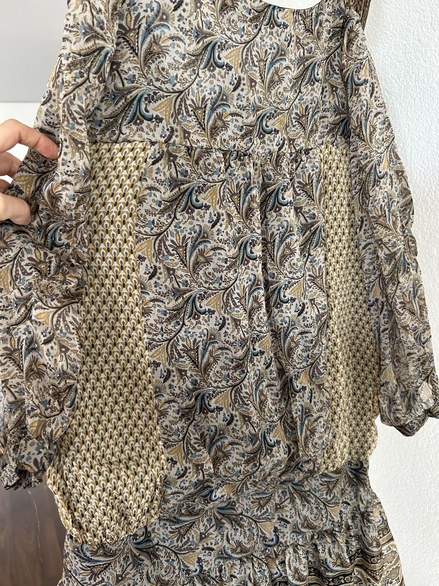 Zara Vestiti: Pure Seide Zara Boho Tunika Kleid M – Usato da St. Gallen venduto da jojan 3