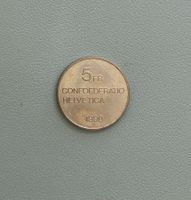 1990 5 Franken Gedenk_Münze_Gottfried Keller