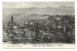 Gruss aus Ober-Langenhard bei Winterthur ZH Dorfpartie 1920
