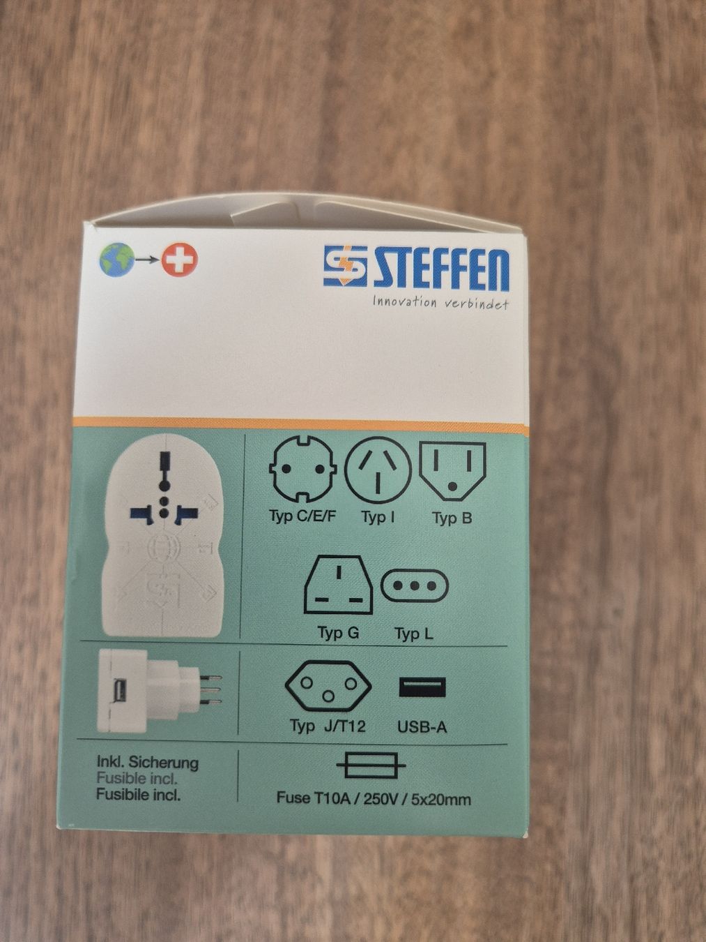 Laufwerke & Adapter: Steffen Reiseadapter mit USB Schweiz NEU – Neu und originalverpackt aus Steffisburg von Mallekobold 1