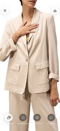 NILE Damenanzug Zweiteiler Beige Gr. XL  neu