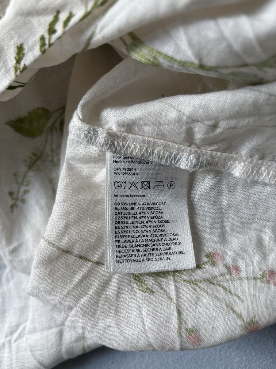 H&M Blusen: Bluse Blumenmuster, Grösse L, Leinenmix – Neu (gemäss Beschreibung) aus Seengen von Jeanine85 4