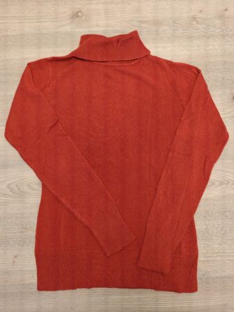 Rollkragenpullover - Rot - Gr. S