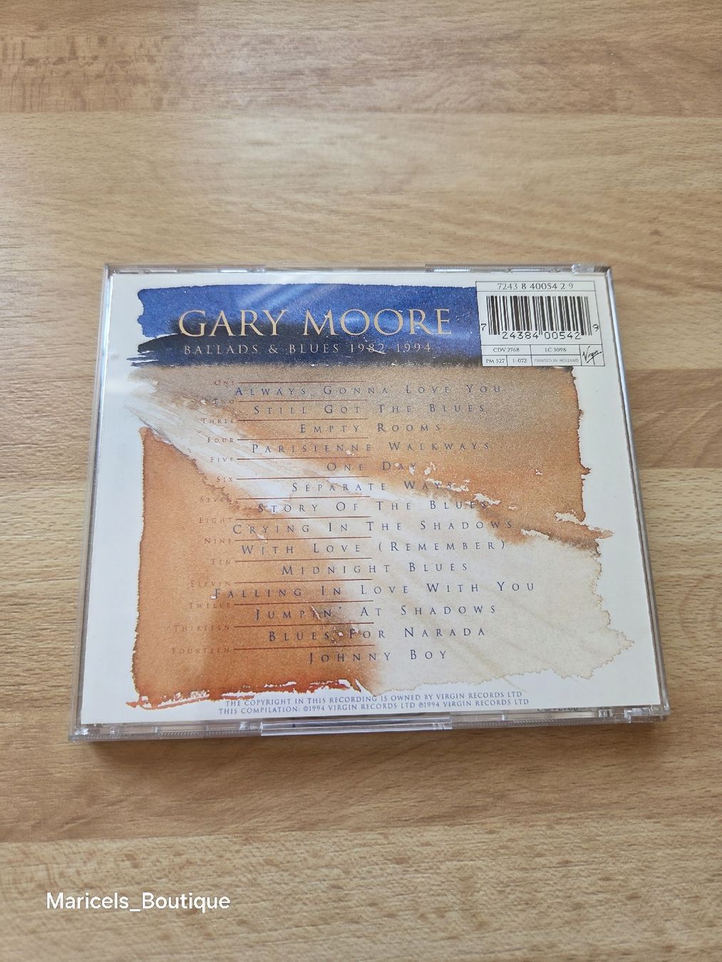 CD: Gary Moore Ballads & Blues 1982-1994 CD – Usato da Winterthur venduto da Maricels_Boutique 1
