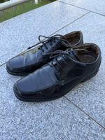 Elegante schwarze Lederschuhe Grösse 40 