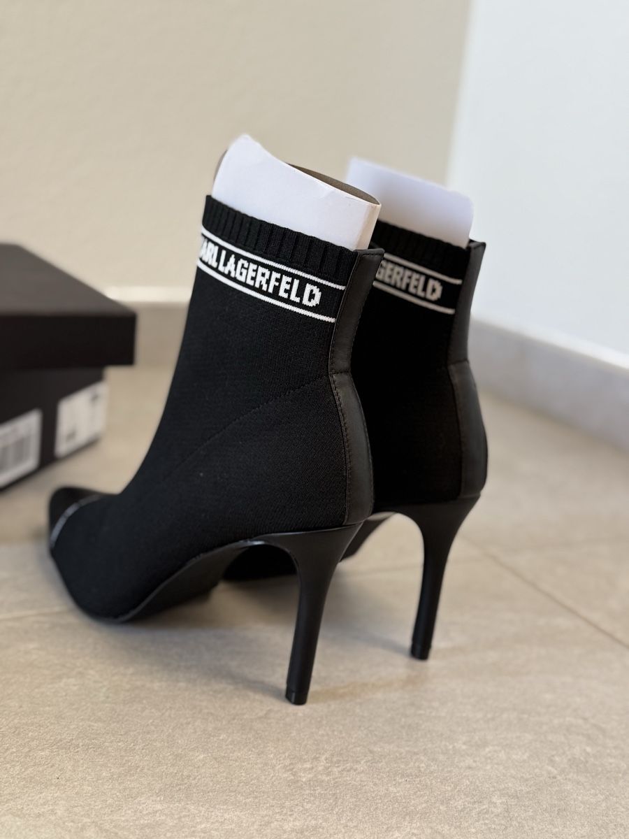Karl Lagerfeld Scarpe da donna: Karl Lagerfeld High Hell Stiefelette Große 40 – Usato da Augst BL venduto da Avatar23 1