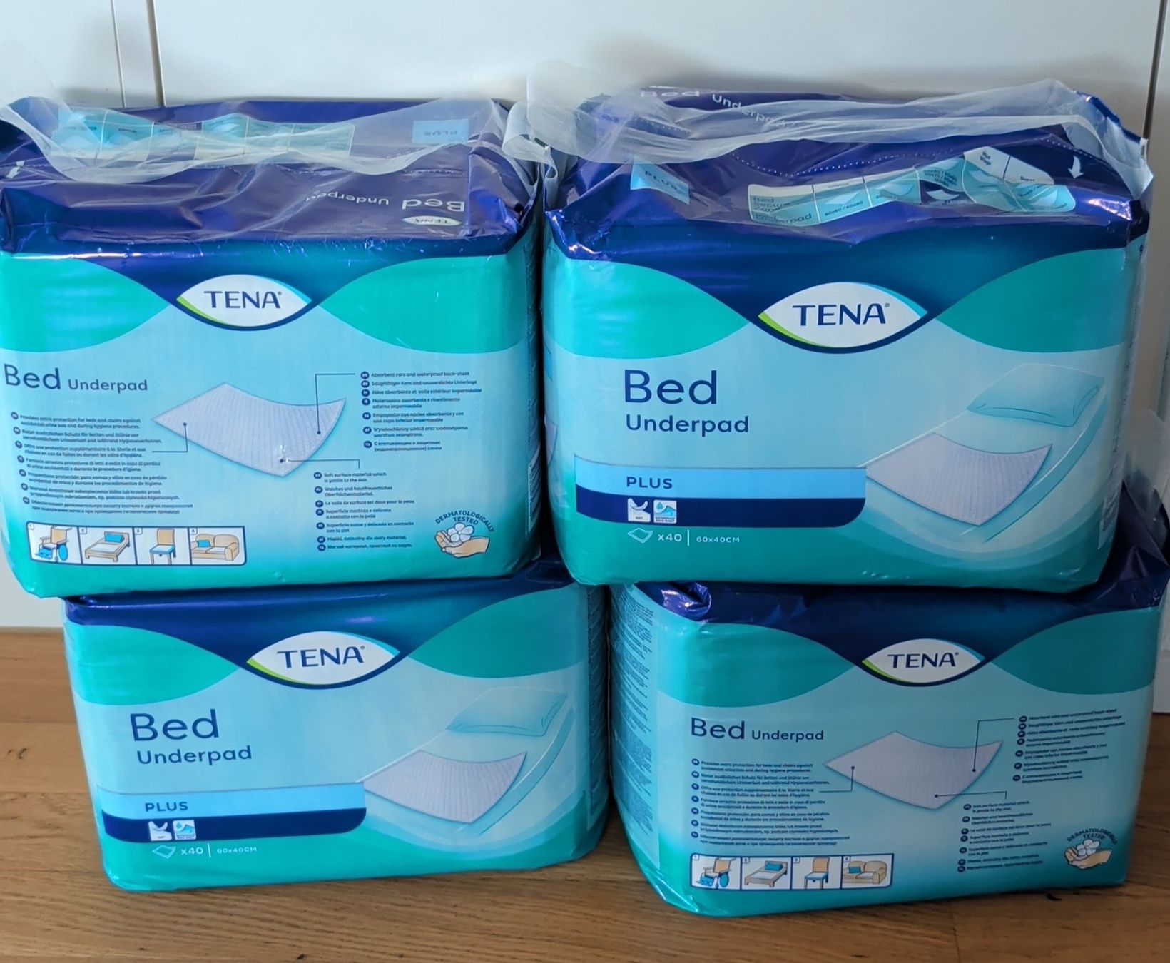 Windeleimer & Windeln: TENA Bed Underpad PLUS 4 Packungen !!ungeöffnet!! – Neu und originalverpackt aus Uznach von ZuneQ