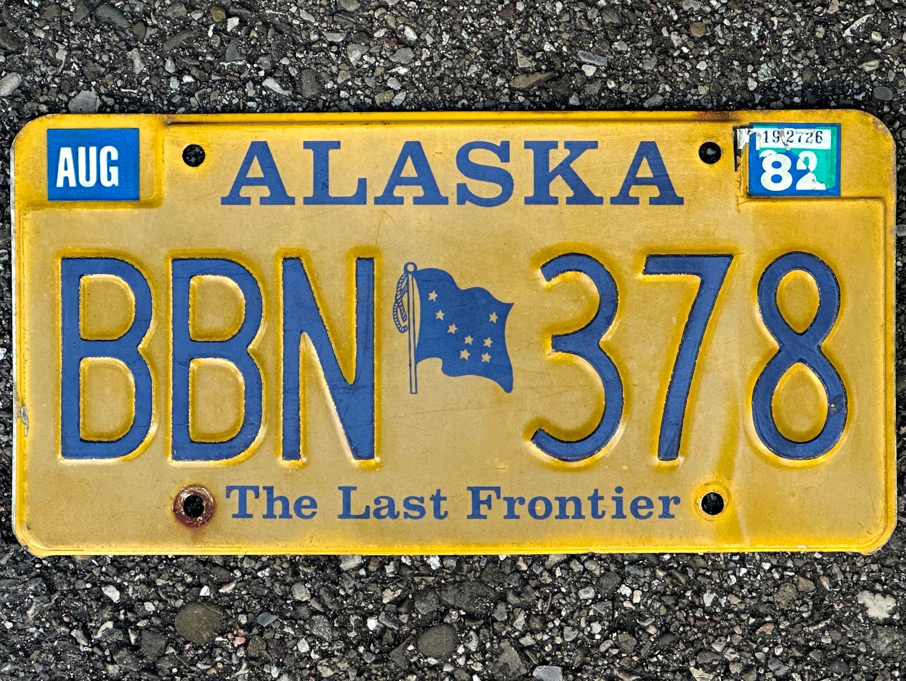 Insegne: Alte Autonummer Amerika Alaska 1982 – Usato da Seltisberg venduto da quadartswiss