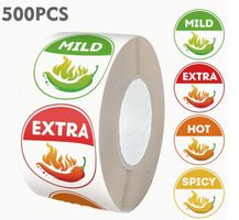 Etiketten, 500 Stk, Hot Chili🌶️