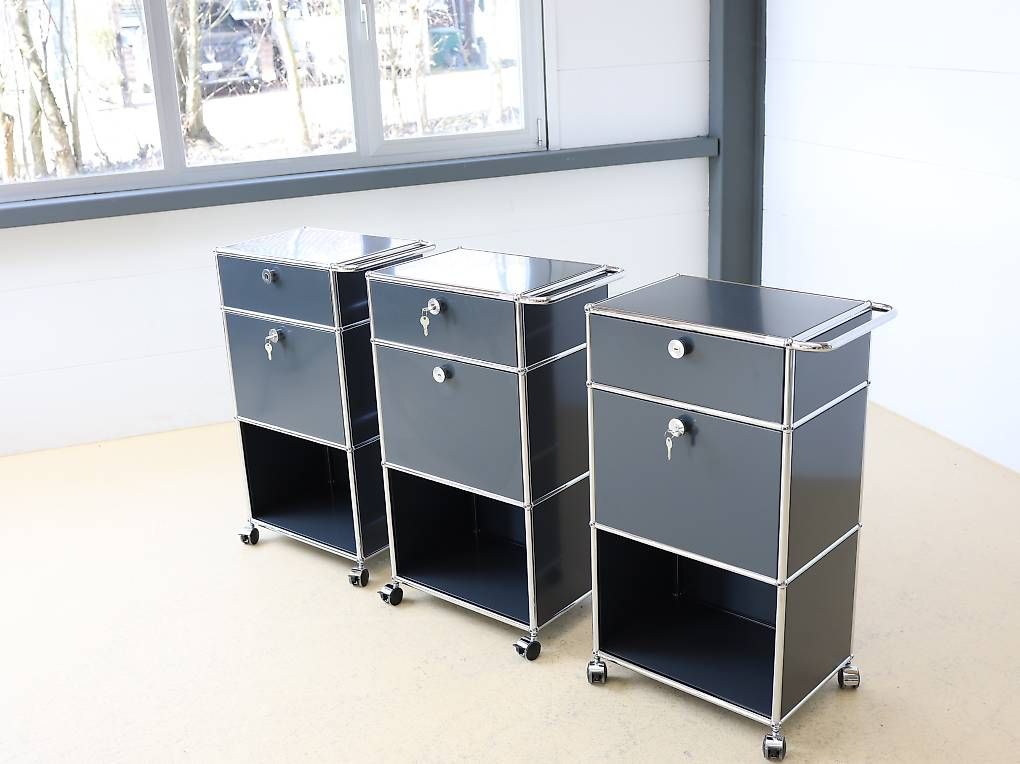 USM Korpus: USM Haller Trolley, Servierboy in Anthrazitgrau – Gebraucht aus Meinisberg von atelier_TILIJA 8