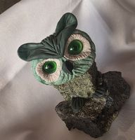 Eule Figur ist aus Natur Stein und Handgemacht siehe Foto