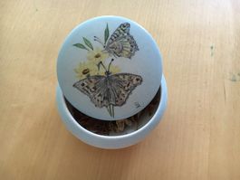 Ab 15.- Kleine Vase aus Keramik Schmetterlinge Vintage retro