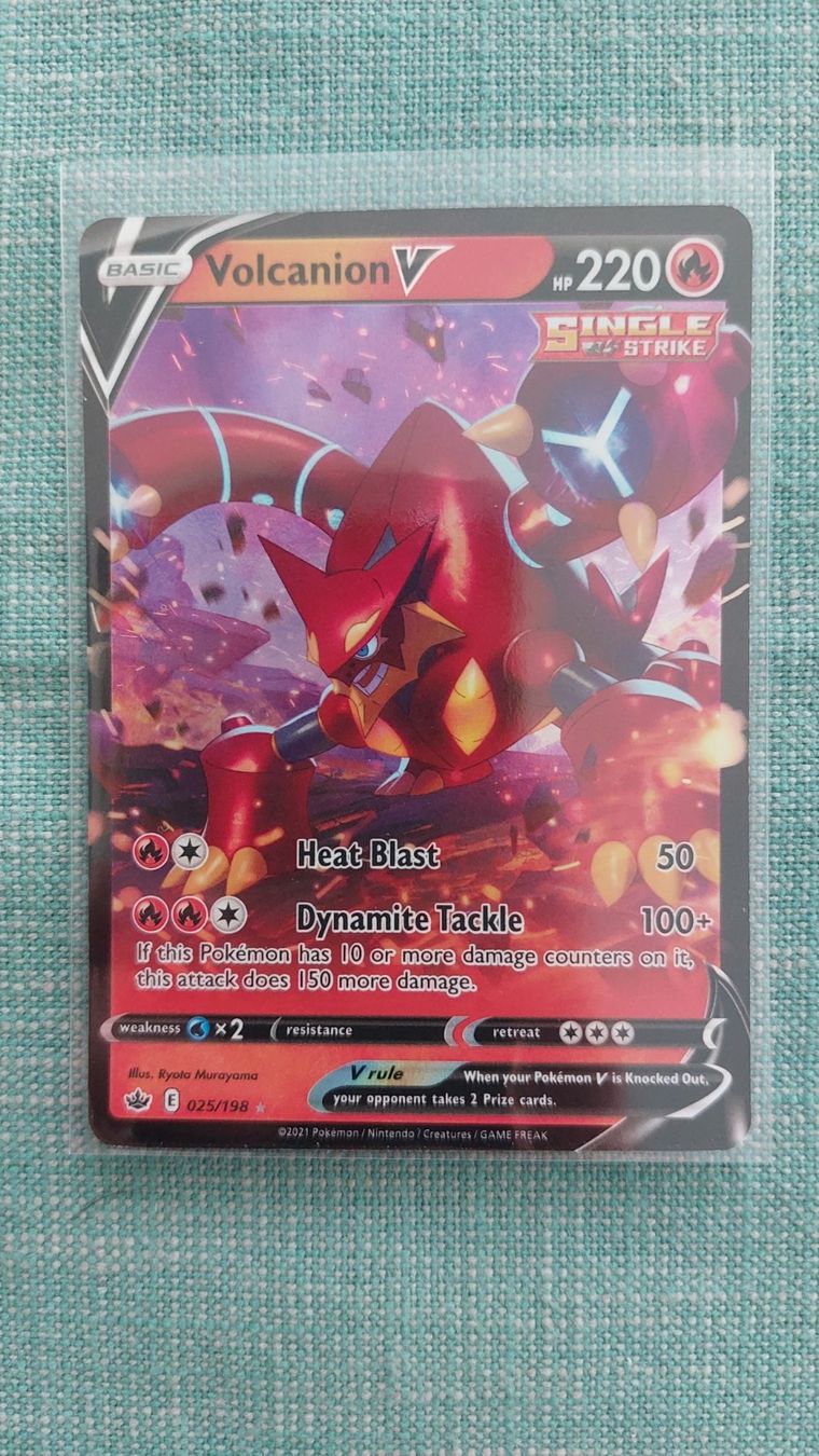 Pokémon Carte collezionabili: Volcanion V Chilling Reign – Nuovo (secondo la descrizione) da Bellinzona venduto da Pagur