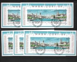 W64 Gedenkblock NABA Zürich 5 Stück ET 24.5.1984