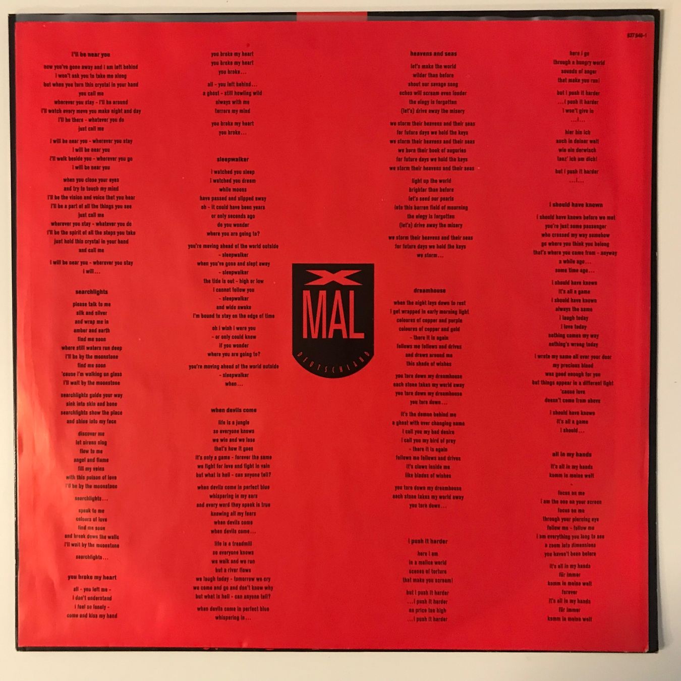 Dischi in vinile: X Mal Deutschland - devils – Usato da Aesch BL venduto da BlueMusicRecords 3
