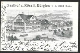 Bürglen Gasthof zum Rössli O. Etter Besitzer