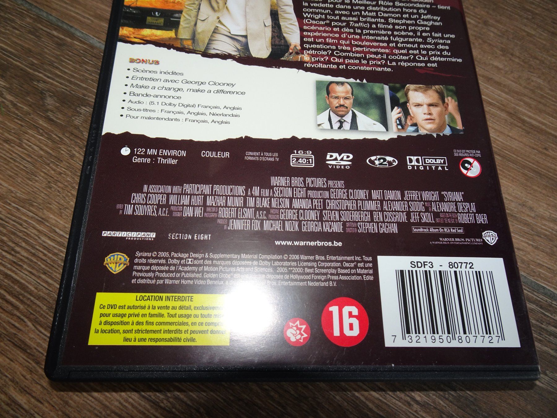 Tutti i DVDs: SYRIANA – Usato da Satigny venduto da salvatore73 4