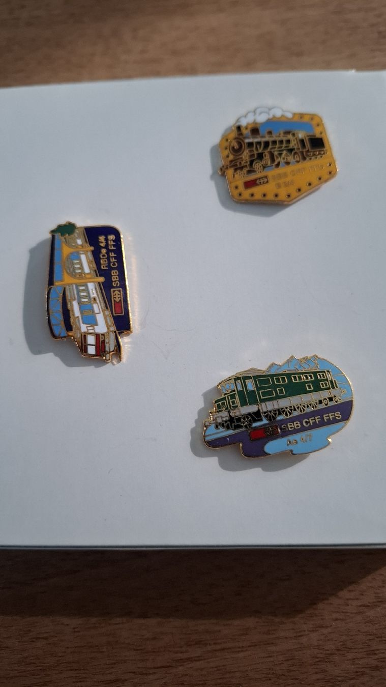 SBB/CFF/FFS Placchette & Badge: SBB Pins Sammlung - Eisenbahn - im Set! – Nuovo (secondo la descrizione) da Luzern venduto da nikey01 2