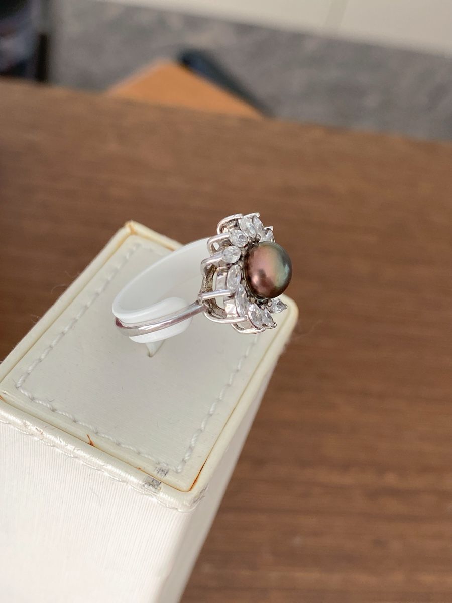 Perle (finte): Eleganter Perlenring Tahiti Gr. 54 – Nuovo e nell'imballaggio originale da Luzern venduto da Sommer_26 1