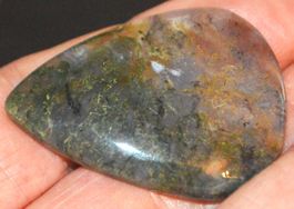 Cabochon L-9656 – Grauer Moos Achat 39X28mm