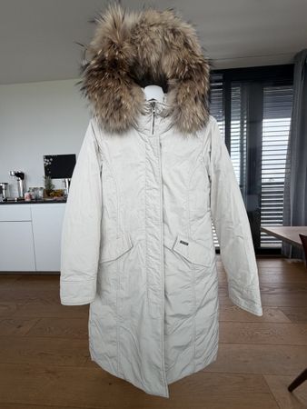 Woolrich Stylish Winter Coat with Fur Trim - Size XS