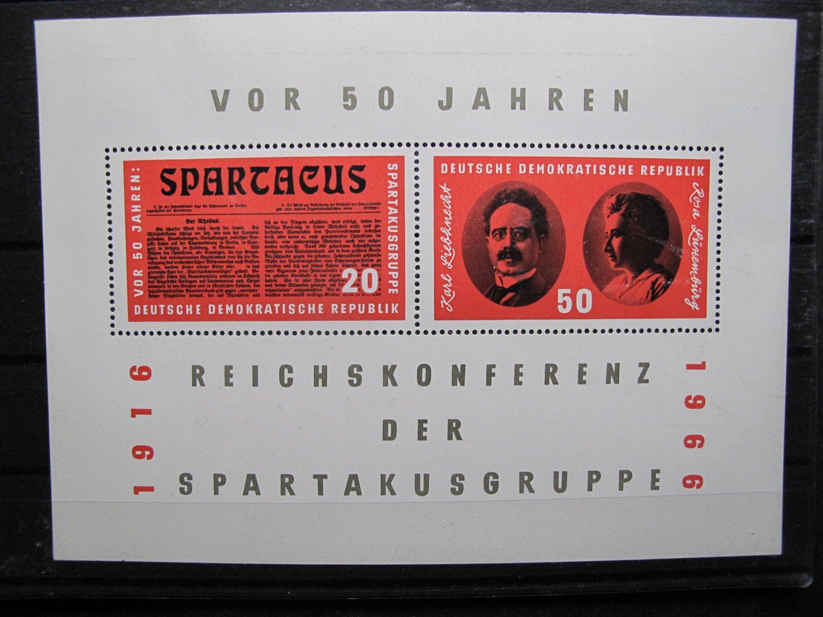 Alle Briefmarken: DDR 1966 Spartacus Block 25** – Gebraucht aus Wil SG von fva01