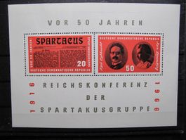 DDR 1966 Spartacus Block 25**