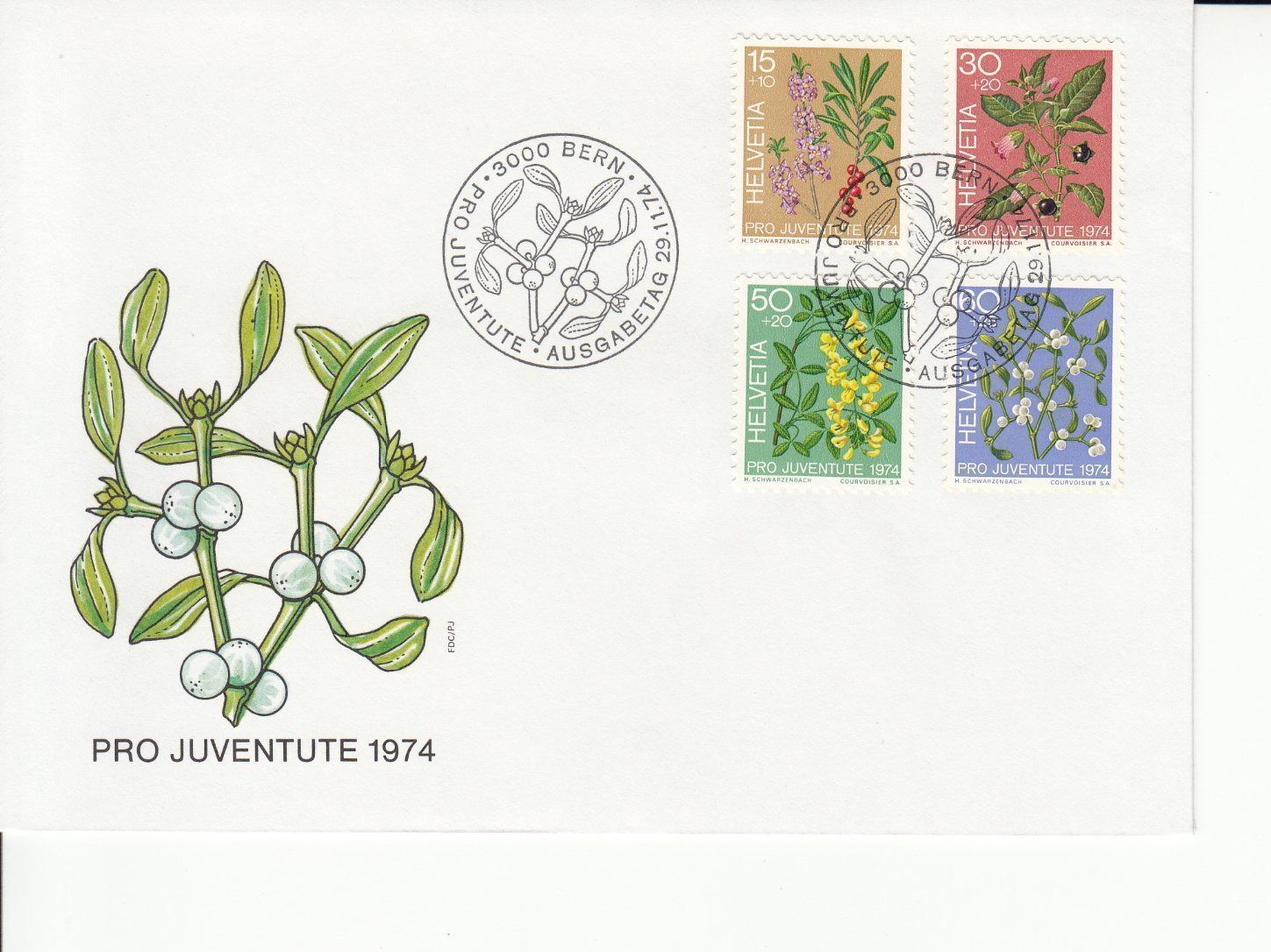 Tutti i francobolli: Pro Juventute 1972 - 1975 FDC – Usato da Bürglen TG venduto da StampGraf 2