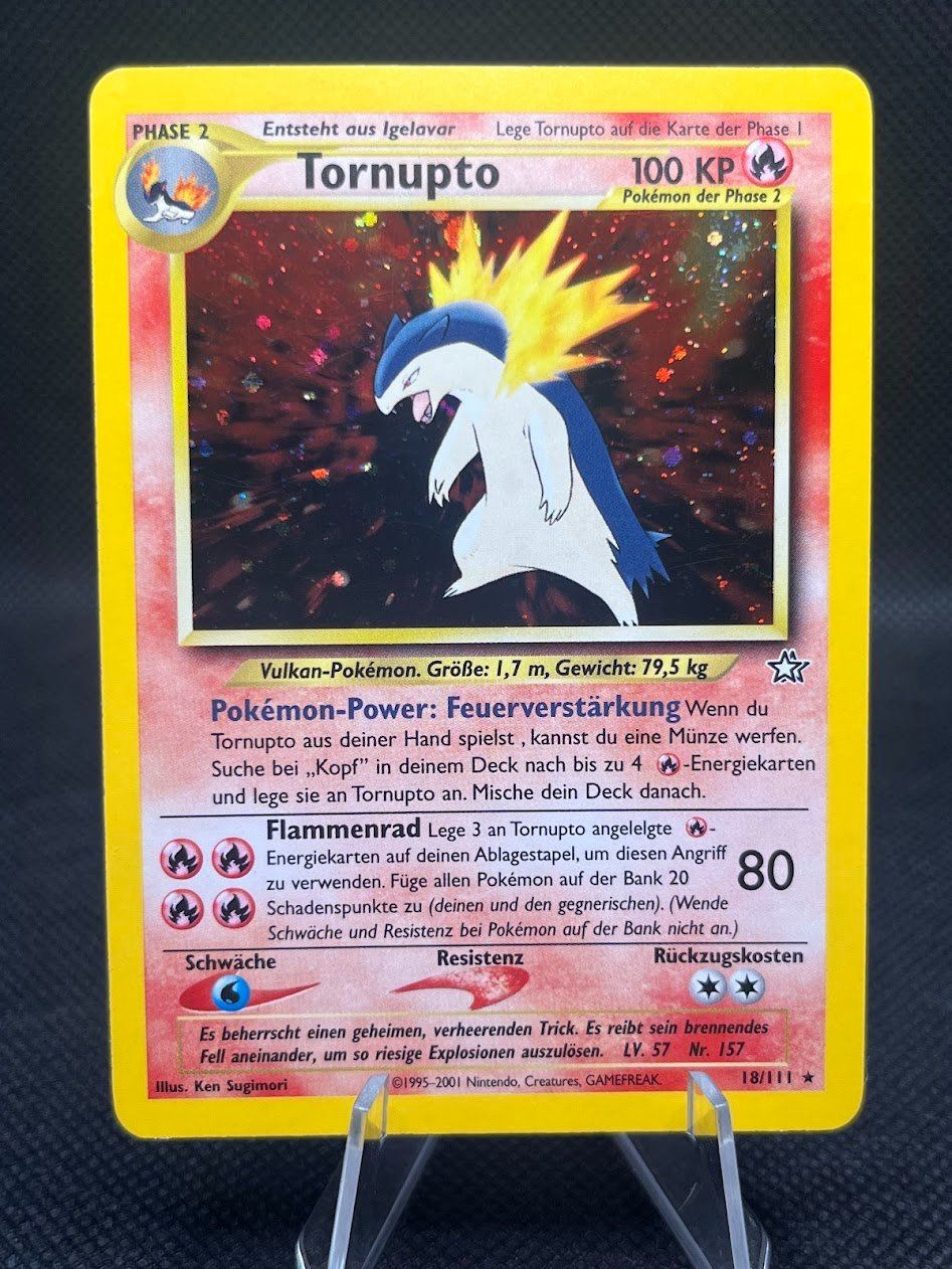 Pokémon Carte collezionabili: Pokemon -  Tornupto Holo Neo Genesis 18/111 – Usato da schaan venduto da Schokoloco