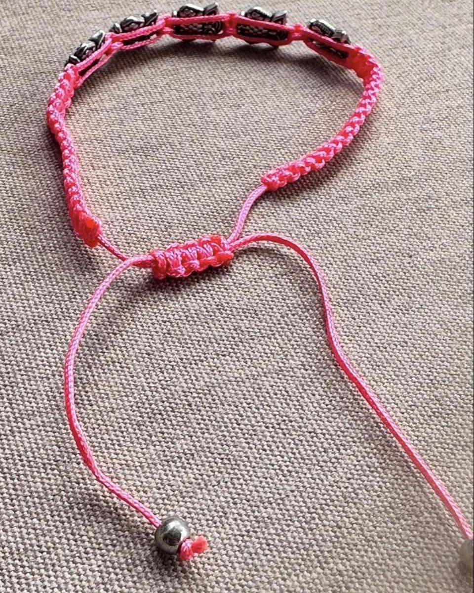 Bracciali & Braccialetti: Pinkes Armband mit Eulen-Motiven, Handmade – Nuovo (secondo la descrizione) da Winterthur venduto da nik_pr58 3