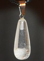 Halskette 7C – Bergkristall Tropfen 25x12mm