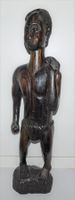 Vintage Afrikanische Kunst -Holz Skulptur Elfenbeinküste