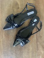 Sandalen Ballerina Slingbacks Steve Madden Lack Leder 37 38