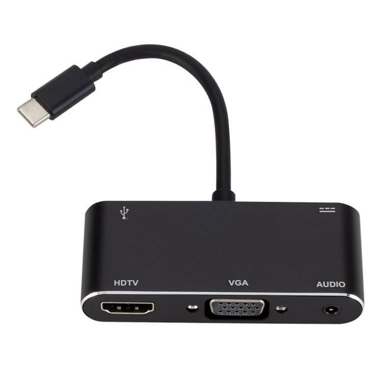 Unità & Adattatore: USB-C / Typ C zu HDMI / VGA / USB 3.0 / – Nuovo e nell'imballaggio originale da Aesch BL venduto da Elektronik_Laden