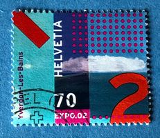 Nr.1044 GESTEMPELT Arteplage Yverdon-les-Bains 2002   