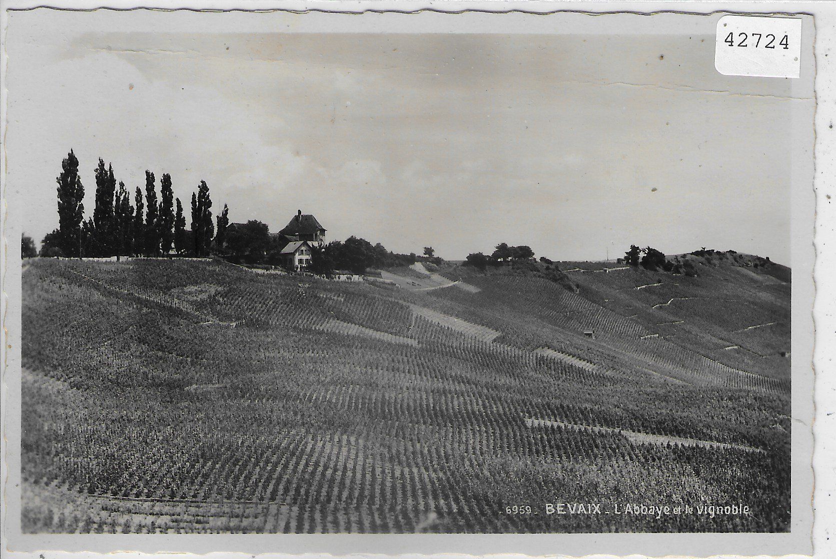 Cartoline postali: Bevaix - L'Abbaye et le vignoble – Usato da Ettingen venduto da Kartenplanet