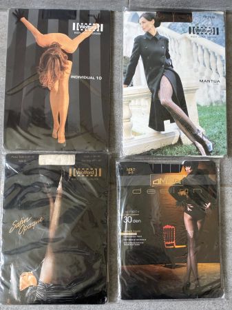 Lot von 4 Strumpfhosen WOLFORD / OMSA