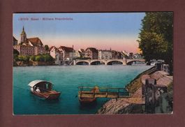 BASEL - Mittlere Rheinbrücke - 1919
