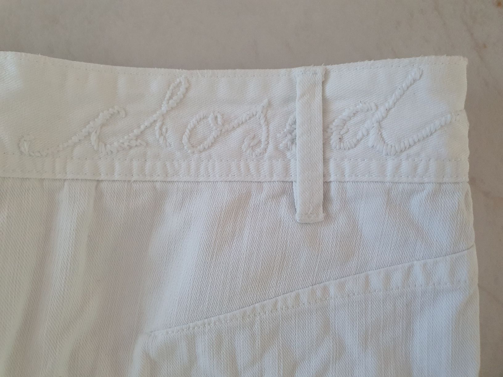 Closed Gonne: CLOSED Jeansrock Gr. 29, weiss – Usato da Horgen venduto da webcaro411 2