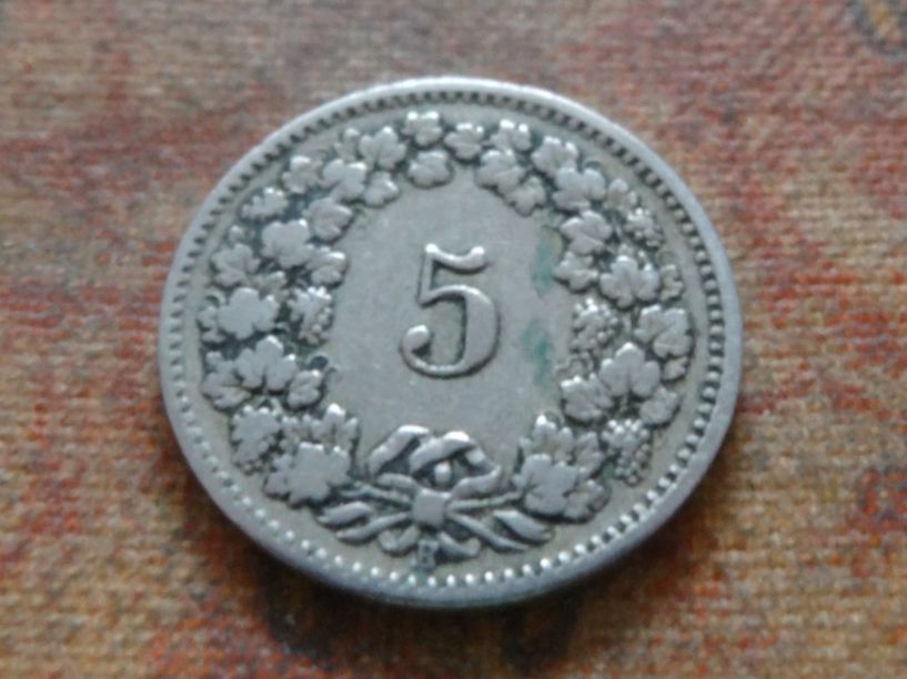 Tutti le monete: 5 Rp. 1907  (B) – Usato da Romanel-sur-Lausanne venduto da Swift13 1