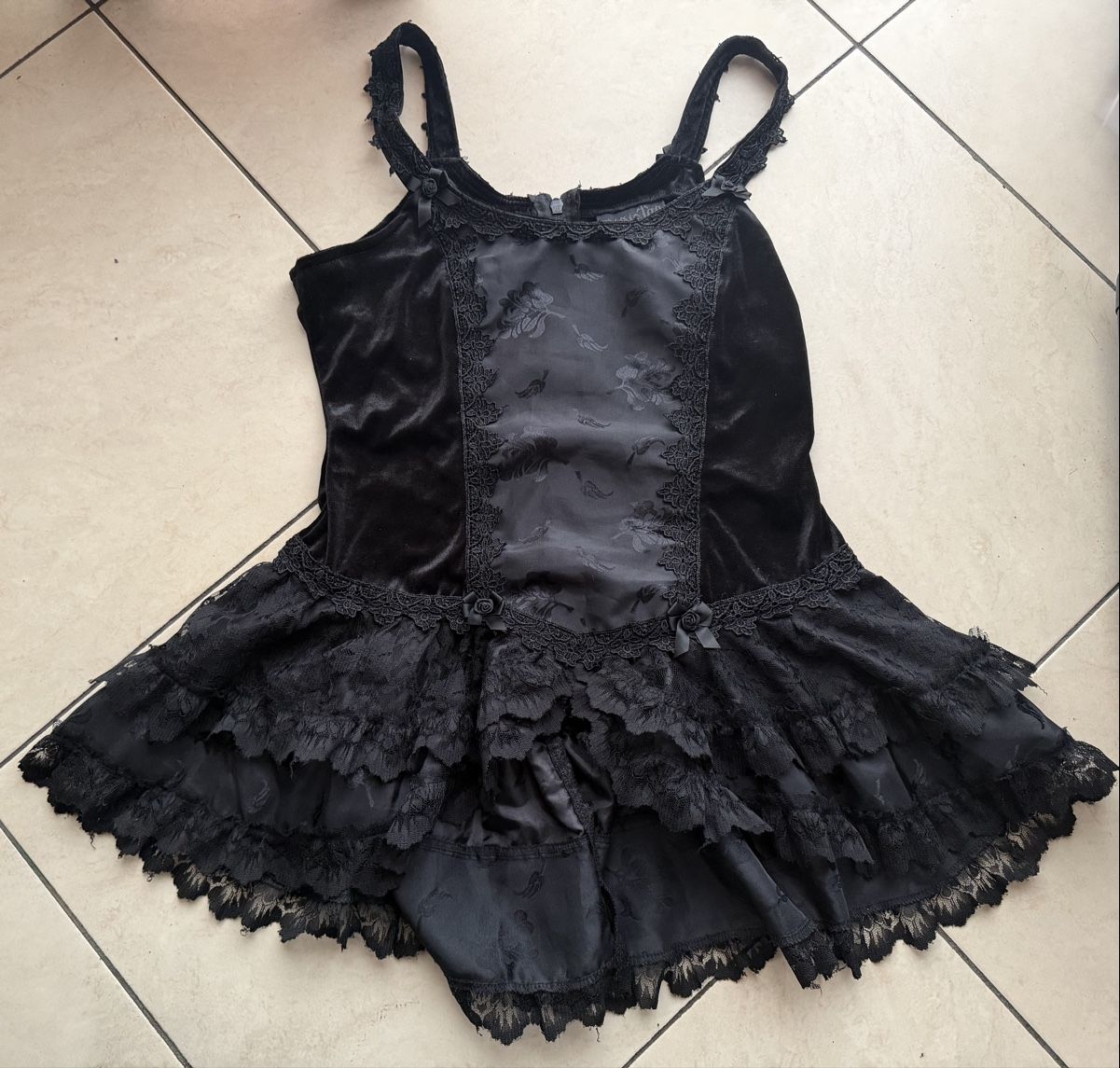 Schwarzes Gothic-Korsett-Top von Sinister - Grösse L (Gebraucht) in ...