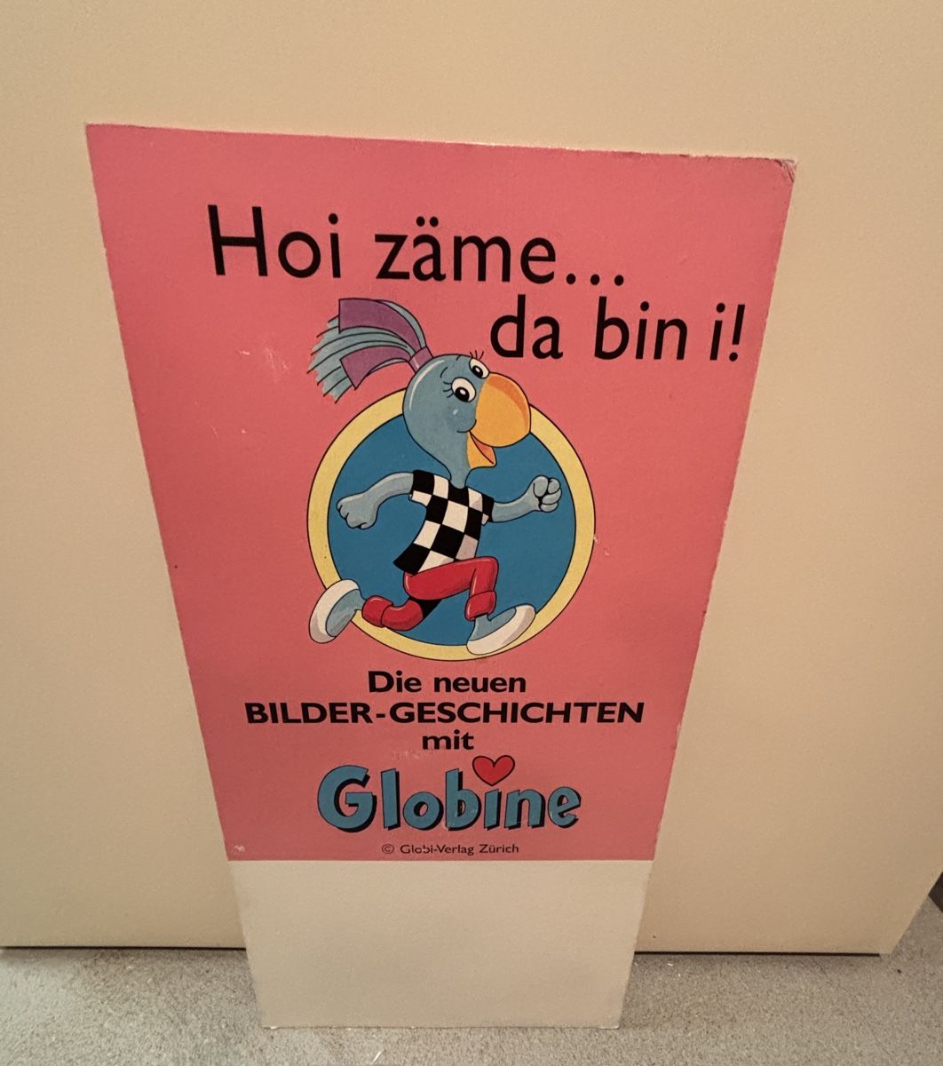 Fumetti: rarer Globine Comic Werbeaufsteller, Pappkarton 1988 – Usato da Kehrsatz venduto da Raboy 1