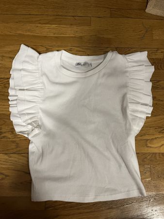 Haut blanc Zara manches courtes taille M