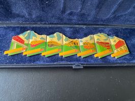 🇨🇭Jungfrau Bahnen Region Schweiz 7 Pins in Box als Set