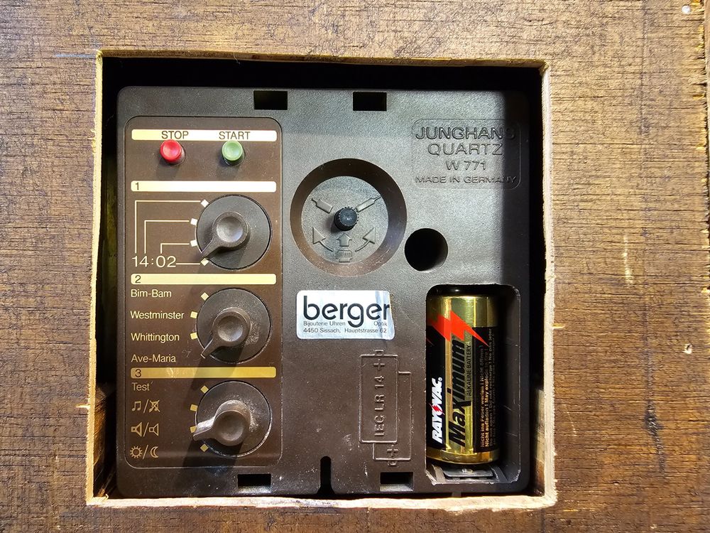 Antik Style Standuhr m Junghans Quartz W771 Uhrwerk Vintage Kaufen