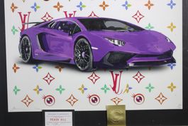 Death NYC "Pop Art Druck" Handsigniert, Lamborghini